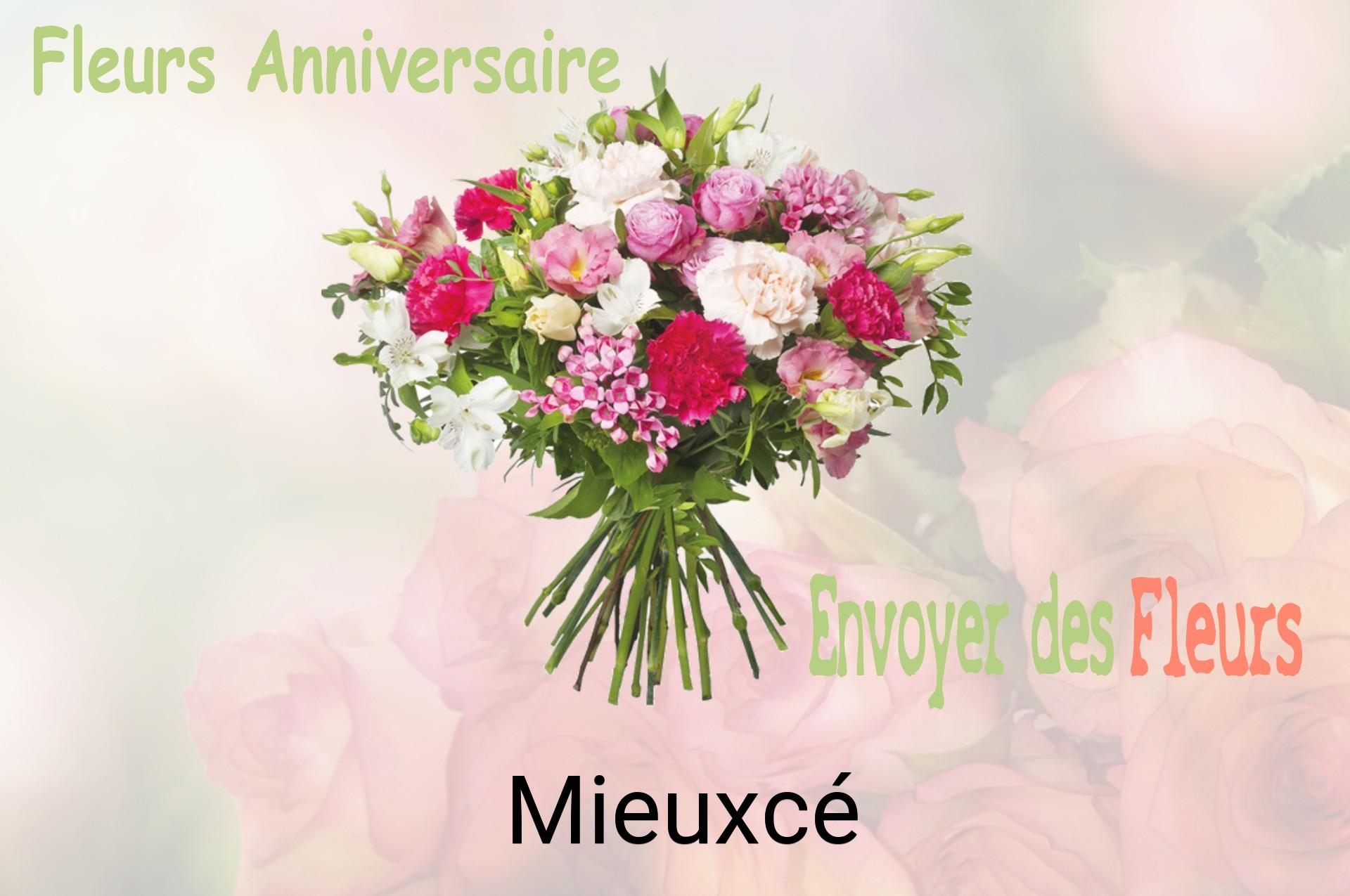 Bouquet de fleurs d’anniversaire livré à Mieuxcé