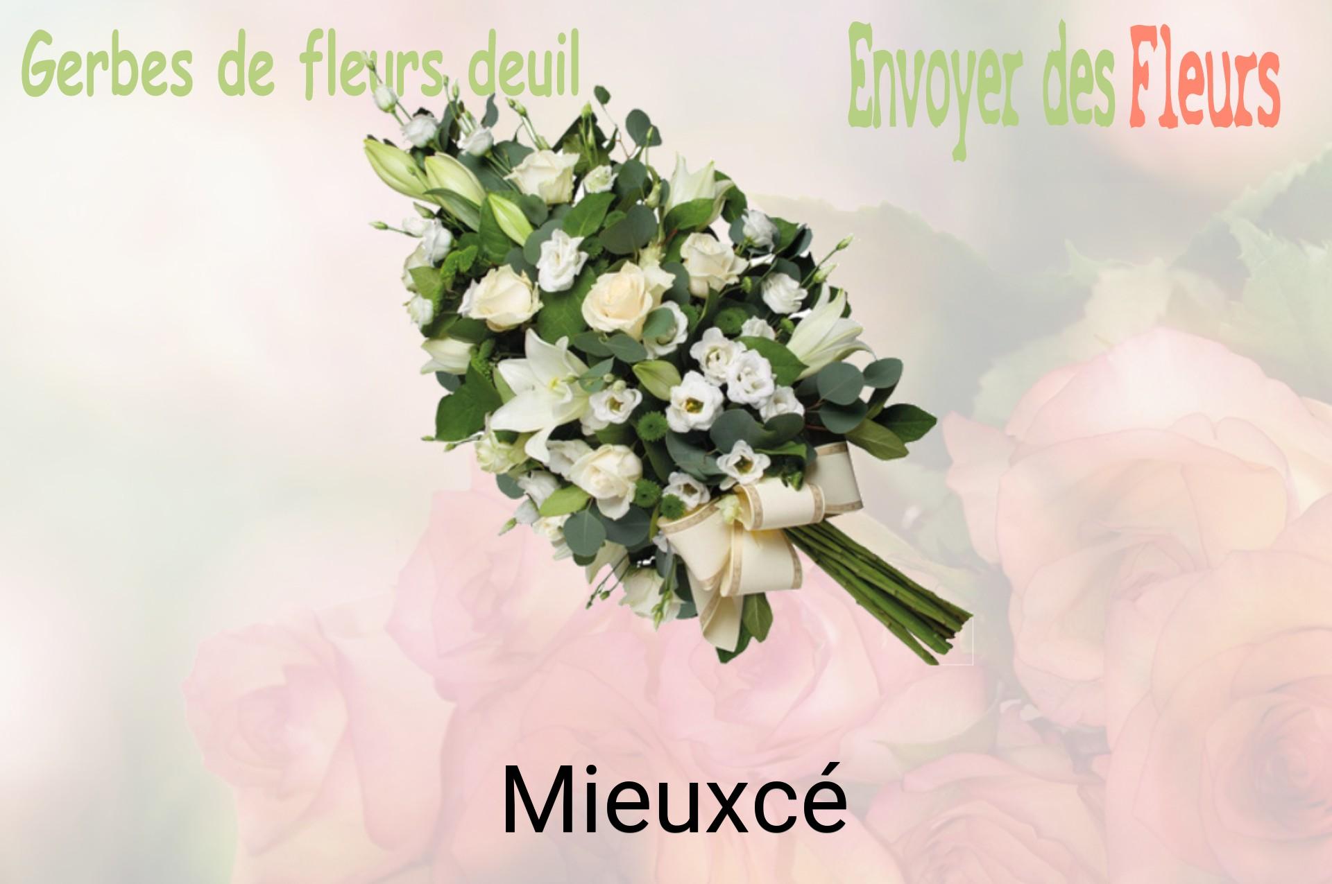 Gerbe de fleurs de deuil livrée à Mieuxcé